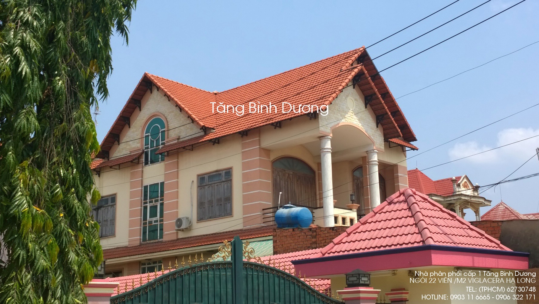nhà lợp mái ngói đẹp