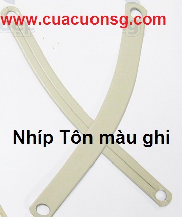 Cửa Kéo Công Nghệ Đức 3 Nhíp cửa kéo tole màu ghi sáng
