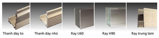 Ray và lá đáy cửa cuốn tấm liền