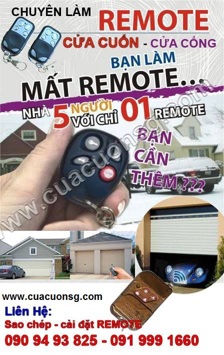 LÀM REMOTE CỬA CUỐN