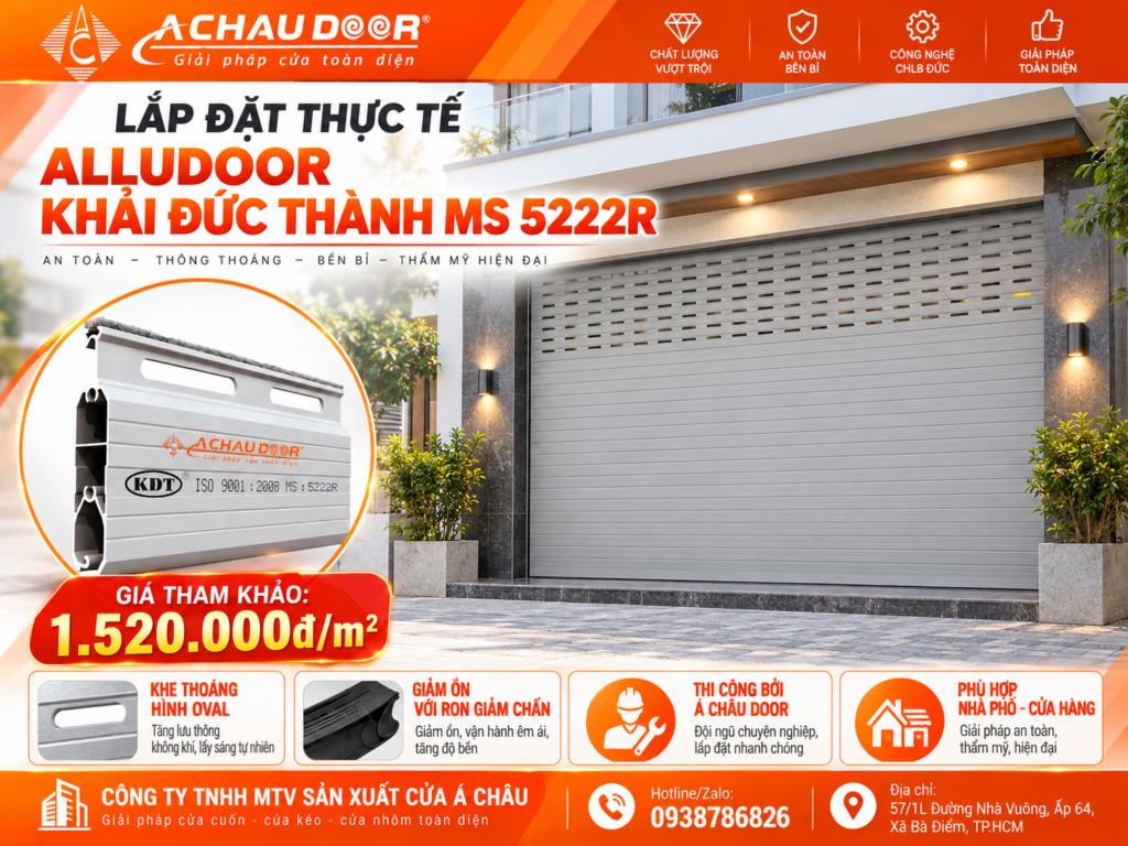 Cửa Cuốn Đức Khe Thoáng Alludoor KĐT MS 5222R - TL 10kg 5 MS 5222R 2