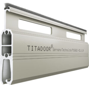 Cửa Cuốn Đức Khe Thoáng Titadoor PM1060S, Móc dày 1.8mm, Chân chịu lực dày 2.1 – 3.5mm – TL 17.9kg/m2