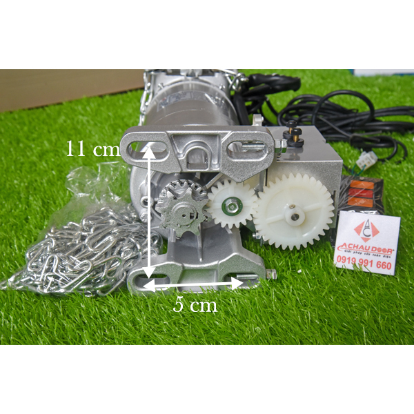 Motor cửa cuốn JG 300kg 8 Đáy Motor cửa cuốn JG 300kg nhập khẩu thực tế