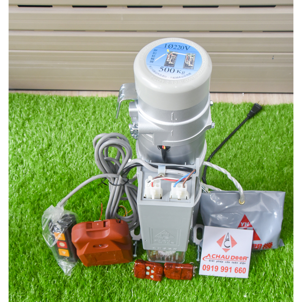 Motor cửa cuốn Đài Loan YH 500kg 7 Mặt trên Motor cửa cuốn YH 500kg nhập khẩu thực tế