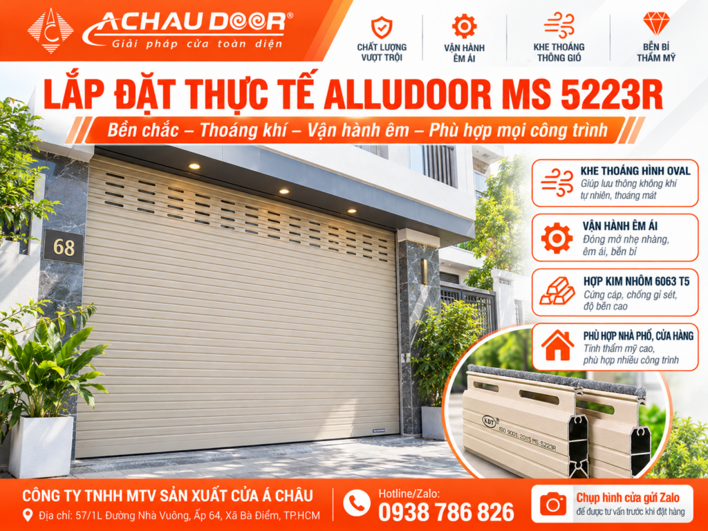 Cửa Cuốn Đức Khe Thoáng Alludoor KĐT MS 5223R – TL 10kg/m2 5 ms 5223r 2