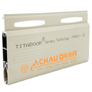 Cửa Cuốn Đức Khe Thoáng Titadoor PM481K, Móc dày 1.35mm, Chân chịu lực dày 1.35mm TL 13,6kg/m2