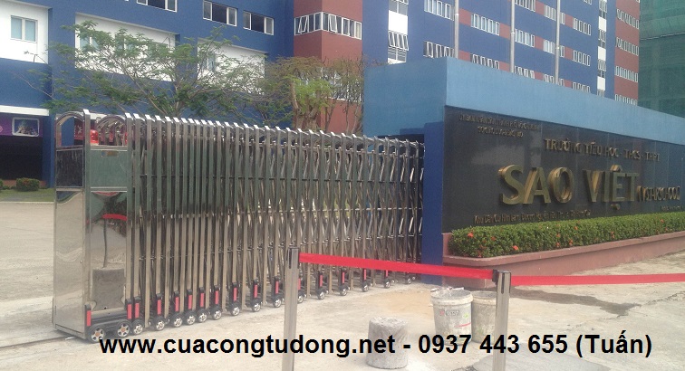 Cổng xếp inox Đài Loan giá rẻ 21 Cổng xếp inox CV-21