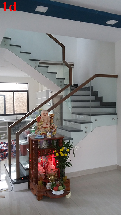 Lan can cầu thang kính đẹp