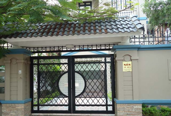 Kích thước cửa chính, cổng sắt 2 cánh, 4 cánh theo phong thủy 5 kích thước cửa cổng 2 cánh