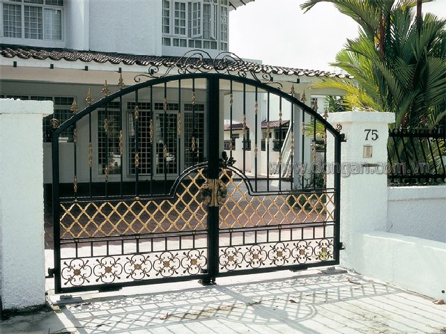 299+ Mẫu Cổng Sắt Đẹp 2024 36 cửa rào 2 cánh