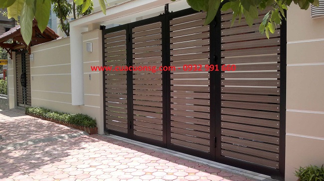 giá cửa sắt 4 cánh MS 04