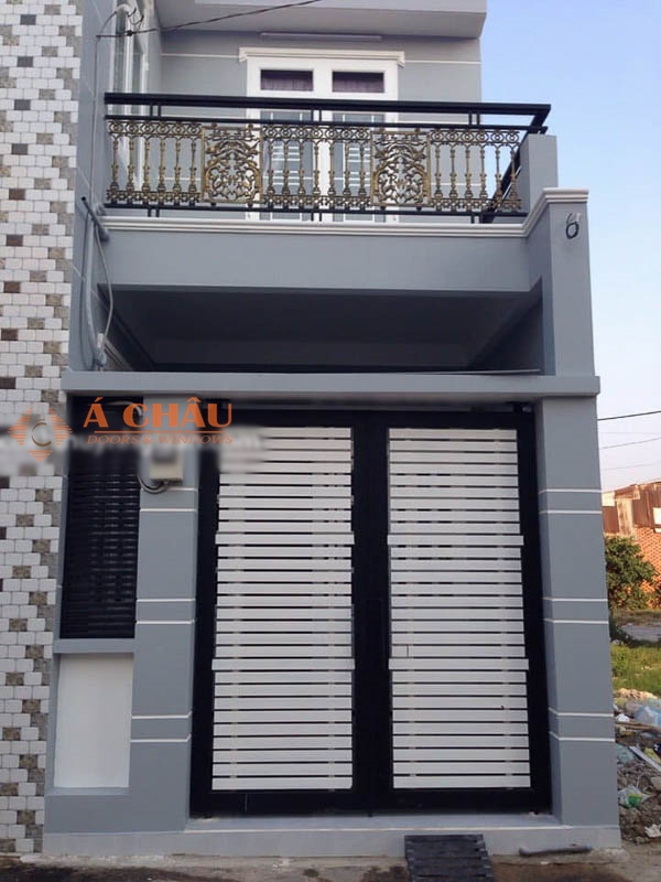 299+ Mẫu Cổng Sắt Đẹp 2024 46 cửa sắt 2 cánh đơn giản