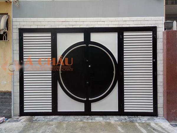 299+ Mẫu Cổng Sắt Đẹp 2024 68 cửa sắt 4 cánh đơn giản