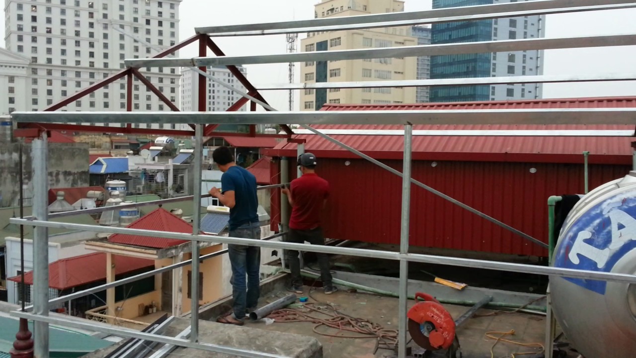 xây dựng khung thép mái tôn 