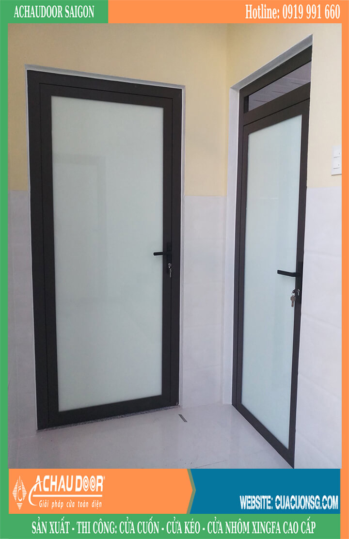 cửa đi nhôm kính 1 cánh