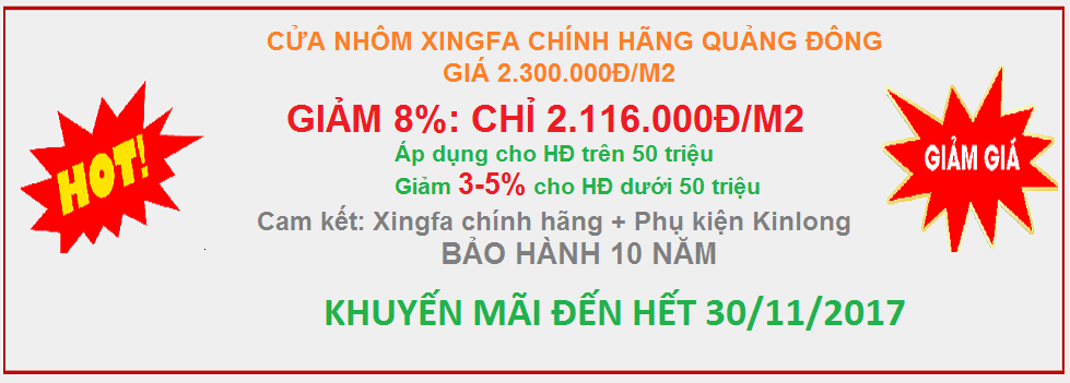 khuyen mai cua nhom xingfa vietbuild