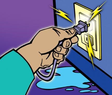 Tránh sử dụng ổ cắm điện dưới thấp
