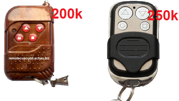 mẫu remote cửa cuốn sao chép