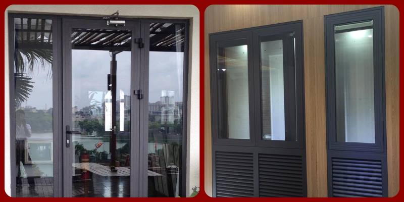 Những Mẫu Cửa Nhôm Xingfa Màu Xám Ghi Được Ưa Chuộng Nhất 1 cửa nhôm Xingfa màu xám