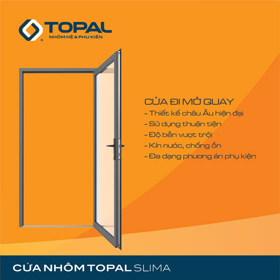 Báo Giá Cửa Nhôm Topal hệ Xingfa EC Cao Cấp Giá Tốt Tp.HCM 8 Cửa nhôm Topal hệ Profile cao cấp