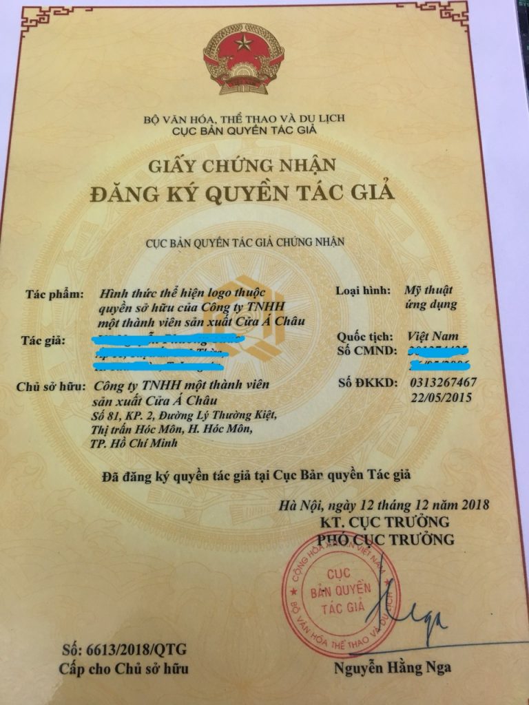 giay-chung-nhan-ban-quyen-tac-gia-logo-công-ty-cua-cuon-a-chau-door