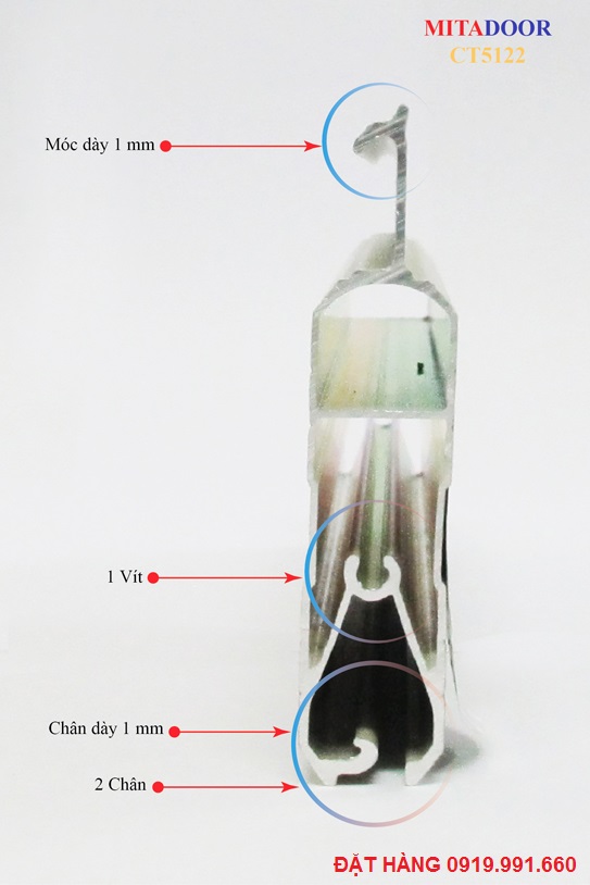 Cửa Cuốn Đức Khe Thoáng Mitadoor CT5122 2 Cấu tạo Cửa cuốn Đức Mitadoor CT5122 giá tốt