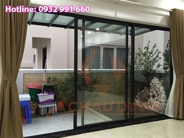 Thiết kế căn hộ nhỏ 50m2 với hệ thống cửa nhôm Xingfa 2 Mẫu cửa đi cửa trượt 3 ray nhôm Xingfa