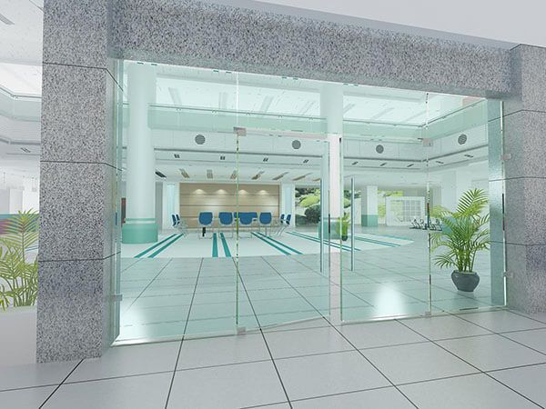 Mẫu cửa kính cho không gian rộng