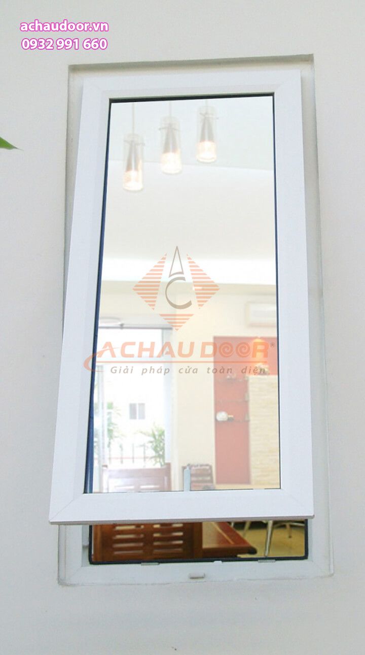 15+ Mẫu cửa nhôm Xingfa màu trắng đẹp sang trọng 5 cửa sổ mở hất nhôm xingfa 1 cánh