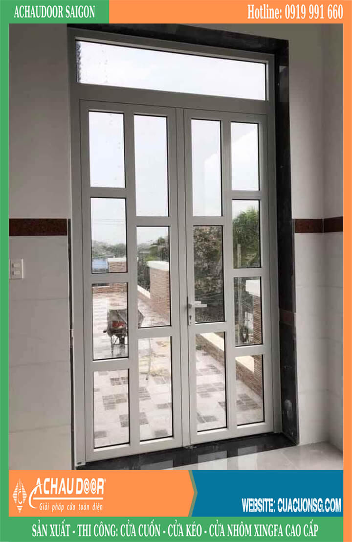 mẫu cửa nhôm xingfa 2 cánh đẹp