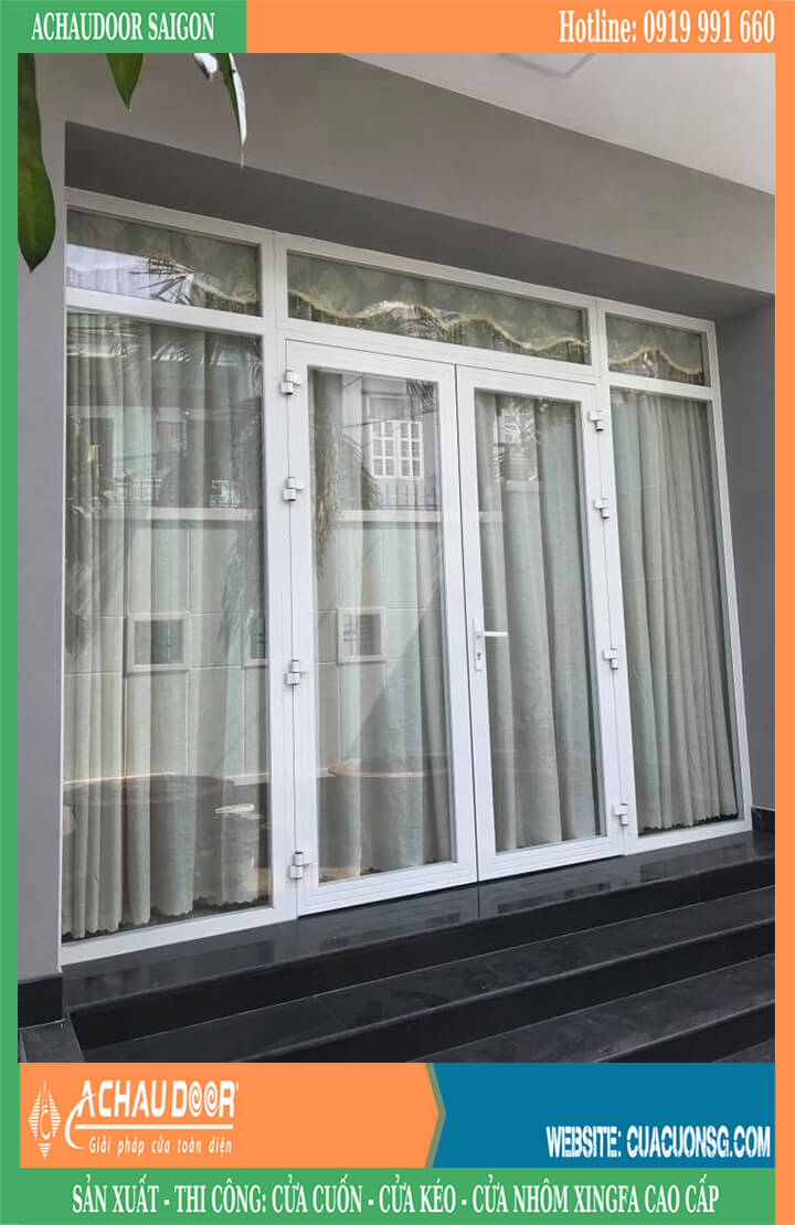 mẫu cửa nhôm 2 cánh