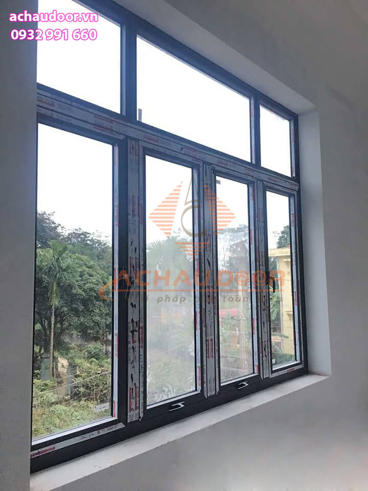 Cửa sổ mở hất 4 cánh nhôm Xingfa 3 mẫu cửa mở hất