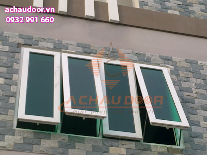 Cửa sổ mở hất 4 cánh nhôm Xingfa 2 cửa sổ mở hất 4 cánh nhôm xingfa