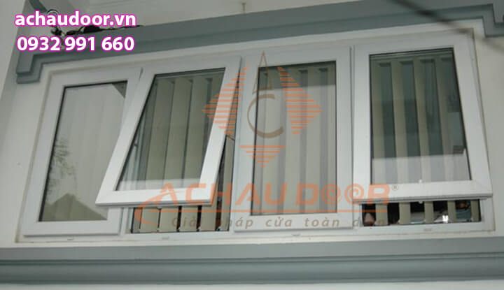 Cửa sổ mở hất 4 cánh nhôm Xingfa 1 Cửa sổ mở hất 4 cánh nhôm Xingfa