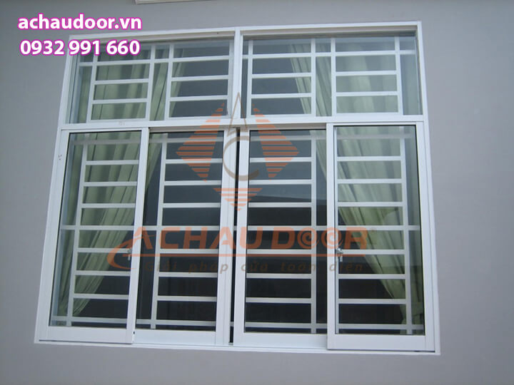 Cửa sổ mở lùa 4 cánh nhôm Xingfa 2 Cửa mở lùa 4 cánh