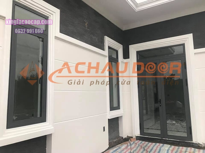 Cửa sổ mở quay 1 cánh nhôm Xingfa 2 Cửa nhôm xingfa 1 cánh mở quay