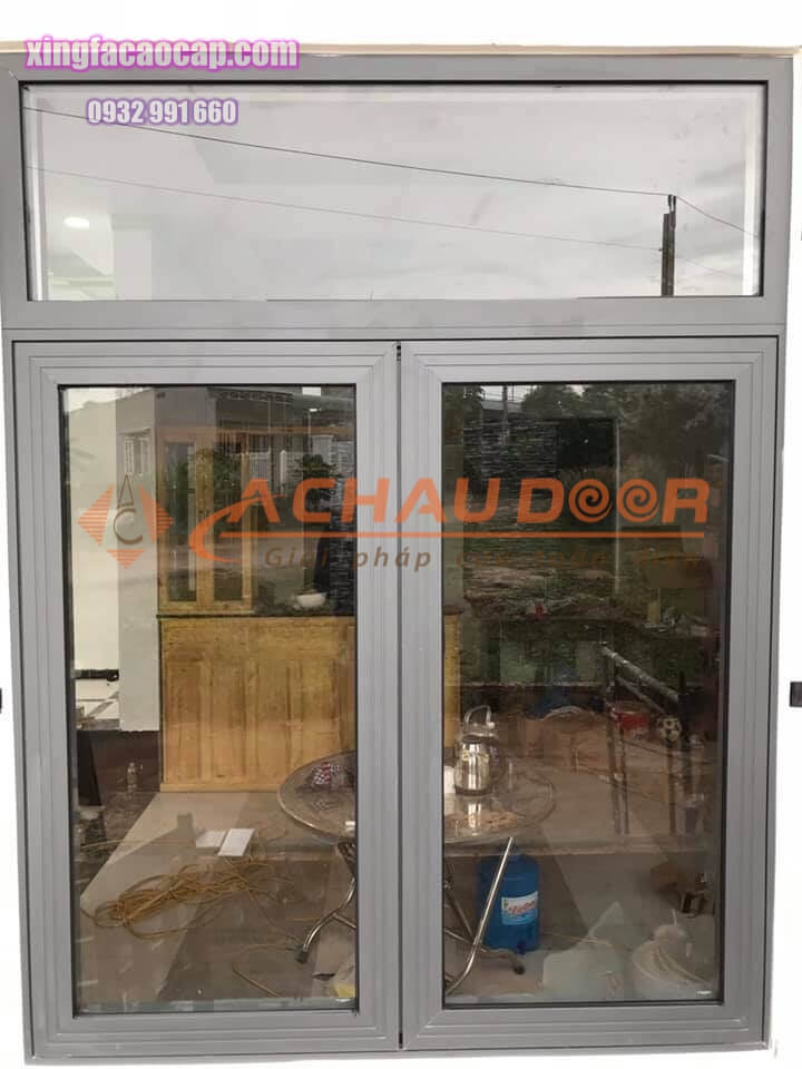 Cửa sổ mở quay 2 cánh nhôm Xingfa 1 Cửa nhôm xingfa 2 cánh mở quay