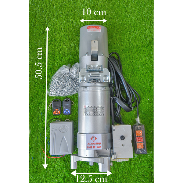 kích thước Motor cửa cuốn JG 3 chân 600kg HT600B