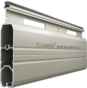 Cửa Cuốn Đức Khe Thoáng Titadoor PM52S, Móc dày 1.1mm, Chân chịu lực dày 1.1mm – TL 10,9kg/m2
