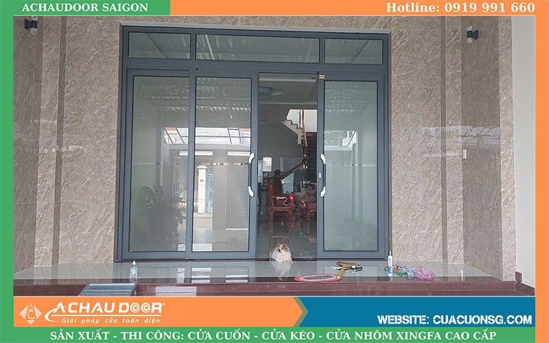 cửa nhôm trượt quay