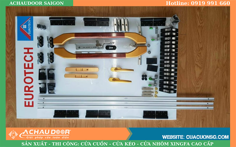 phụ kiện cửa trượt quay eurotech