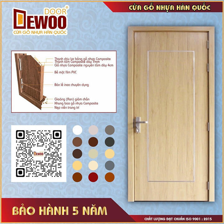 cửa gỗ nhựa composite chống nước