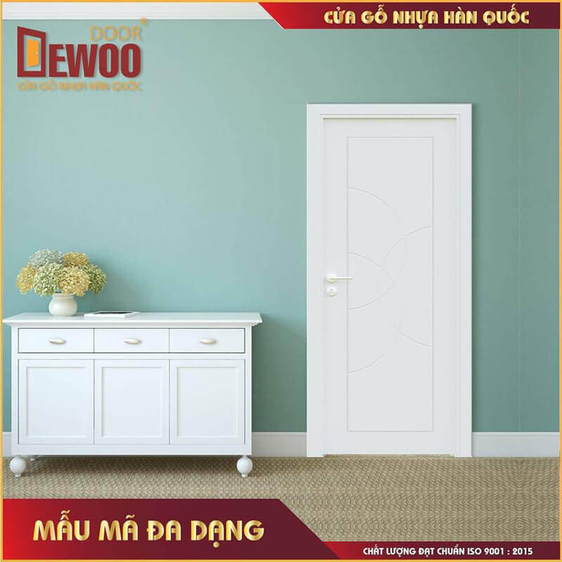 cửa gỗ nhựa composite mùa trắng