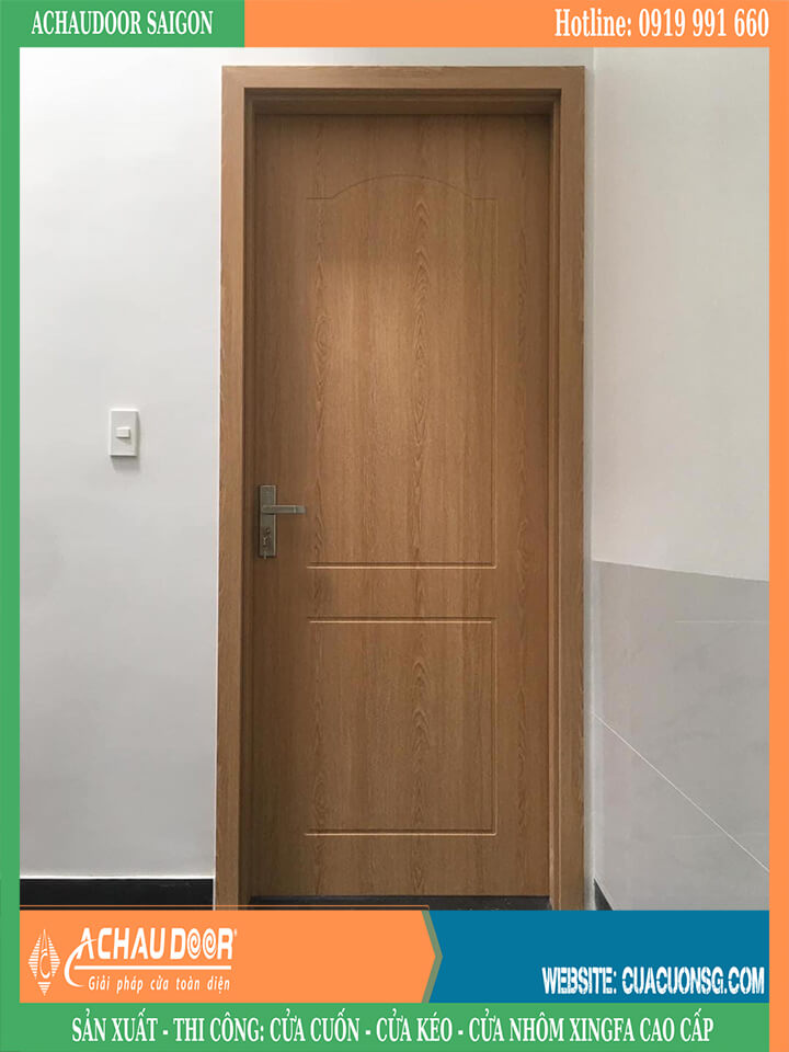 Mẫu Cửa Phòng Ngủ Nhựa Giả Gỗ