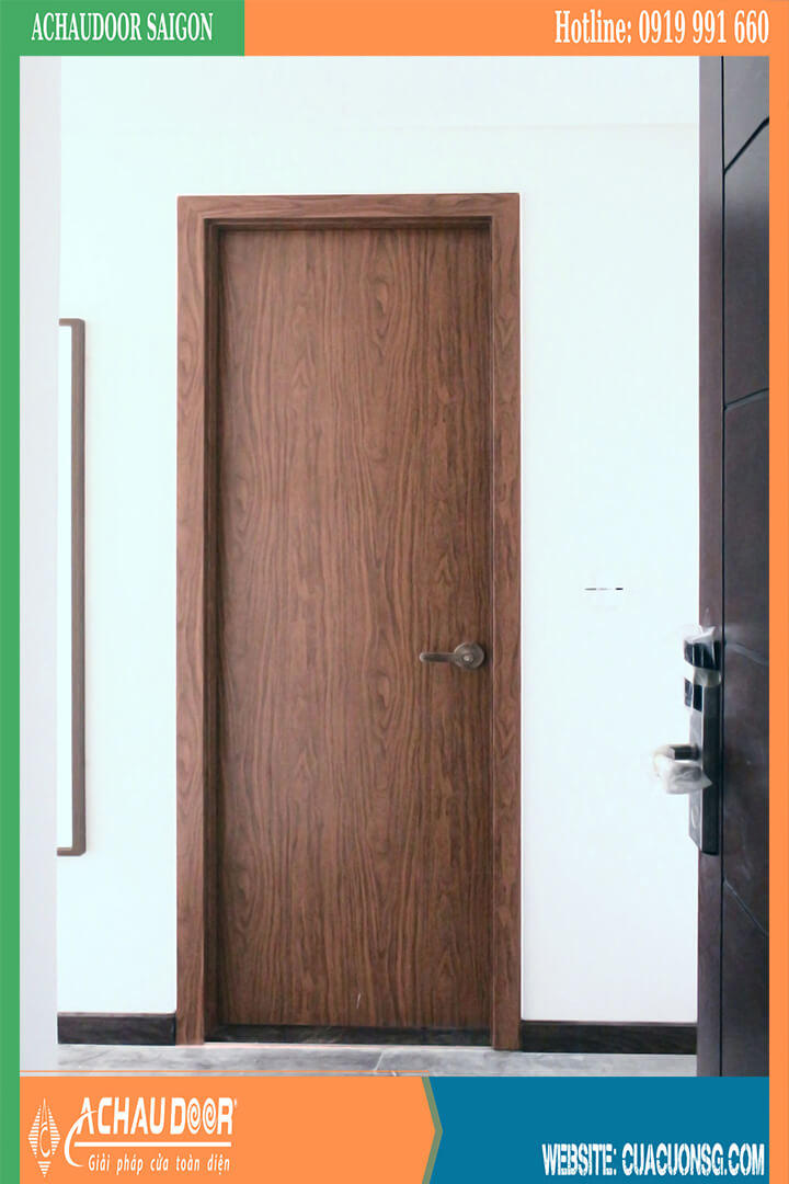 Mẫu Cửa Phòng Ngủ bằng Nhựa Giả Gỗ