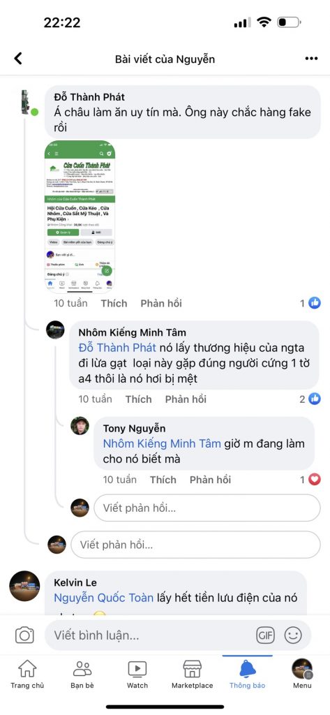 Cửa Cuốn Á Châu cảnh báo tình trạng cá nhân, đơn vị, trang web, fanpage giả mạo thương hiệu 6 dang thanh nhan gia mao cua cuon a chau lua dao 6