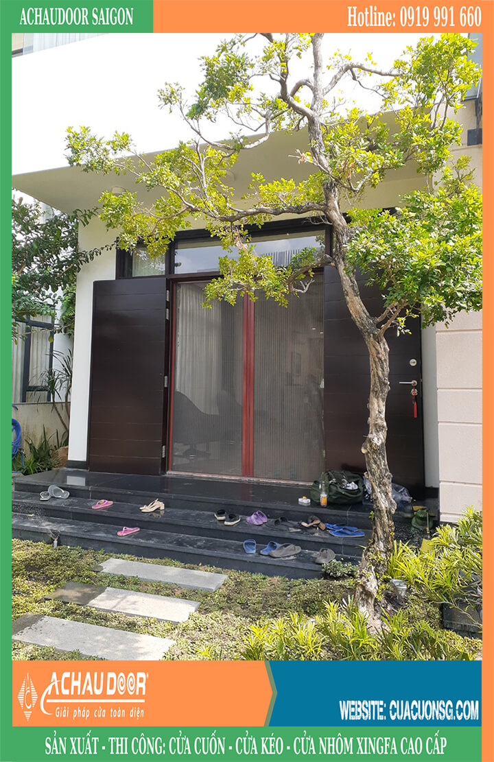 Cửa Lưới Chống Muỗi Xếp Không Ray 1 cửa lưới chống muỗi xếp không ray