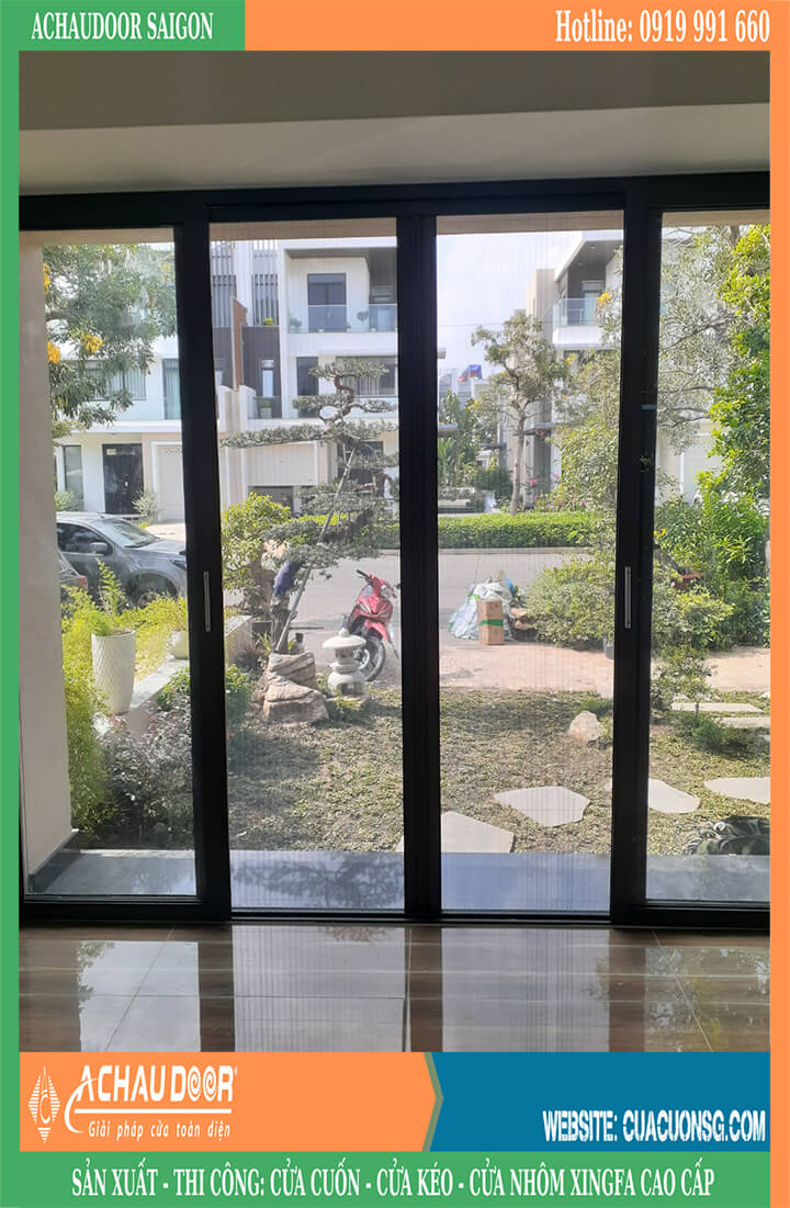 Cửa Lưới Chống Muỗi Xếp Không Ray 2 cửa lưới chống muỗi xếp không ray