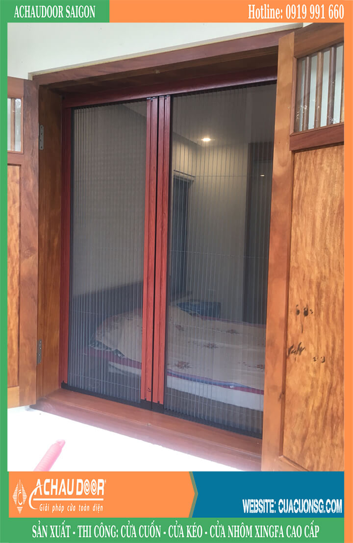 Cửa Lưới Chống Muỗi Xếp Không Ray 5 cửa lưới chống muỗi xếp không ray