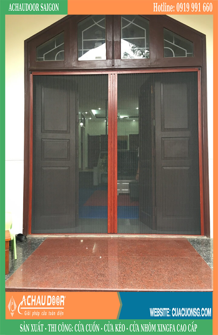 Cửa Lưới Chống Muỗi Xếp Không Ray 3 cửa lưới chống muỗi xếp không ray